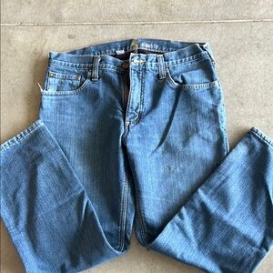 Men's Blue Jeans Carhartt fleece lined
